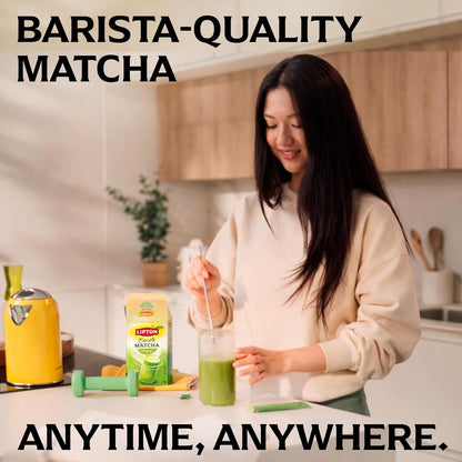 Lipton Barista Matcha Oat Latte Sachets - Pack of 10