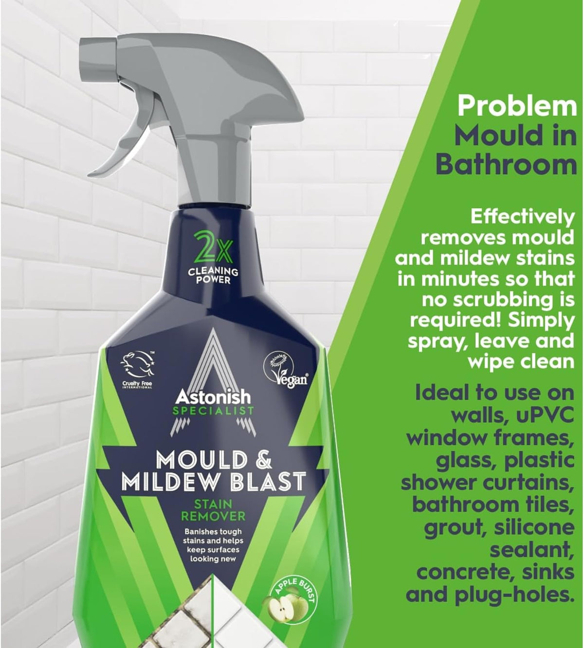 Astonish Specialist Edition Mould & Mildew Stain Remover 750ml - Pack of 12