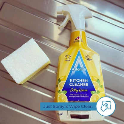 Astonish Kitchen Cleaner Spray Zesty Lemon 750ml - Case of 12