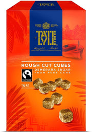 Tate & Lyle Fairtrade Rough Cut Demerara Sugar Cubes – 1kg