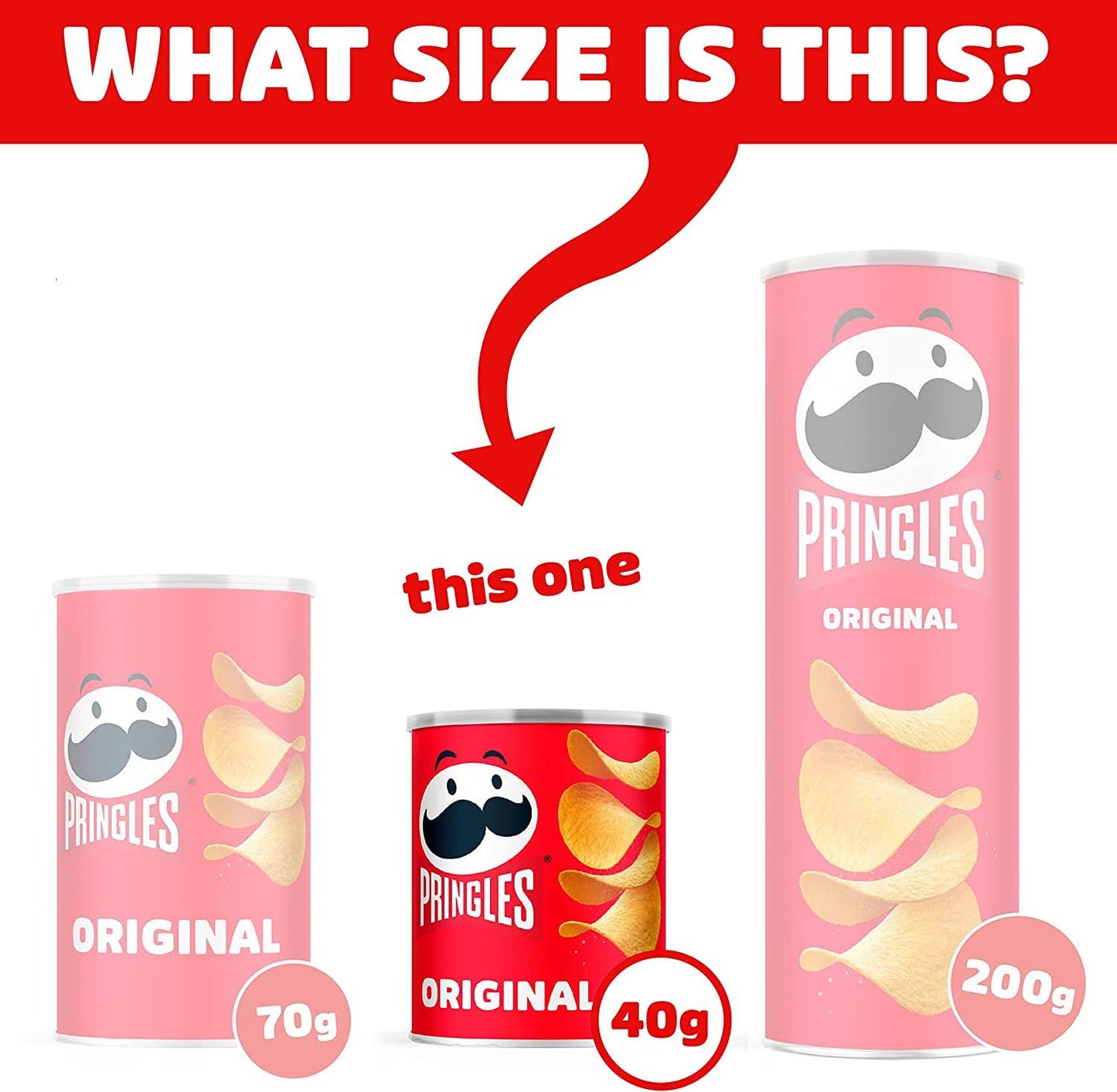 Pringles Original Ready Salted Potato Crisps - 12 x 40g - Vending Superstore