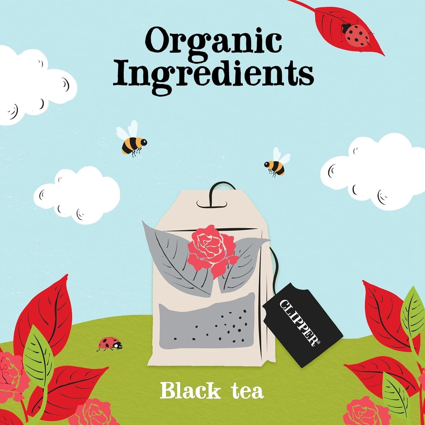 Clipper Organic Fairtrade English Breakfast Individually Wrapped Envelope Tea Bags – 250 Pack