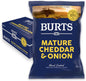 Burts Mature Cheddar & Spring Onion Crisps 40g - Box of 20