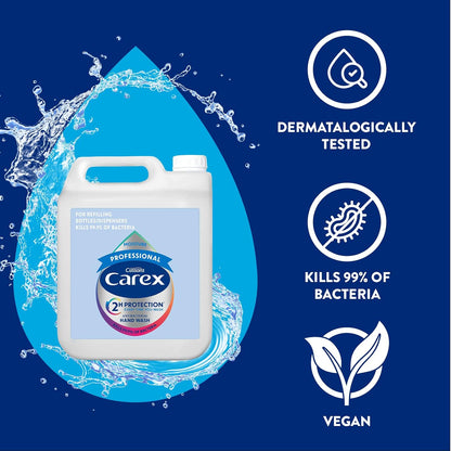 Carex Professional Moisture Plus Antibacterial Handwash - 5 Litre