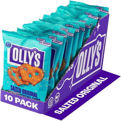 Olly's Pretzel Thins Original Salted 35g - Box of 10