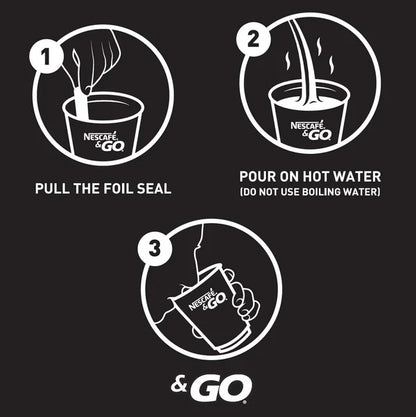 Nescafe Gold Blend White Coffee - Nescafe & Go Cups (Pack of 8)