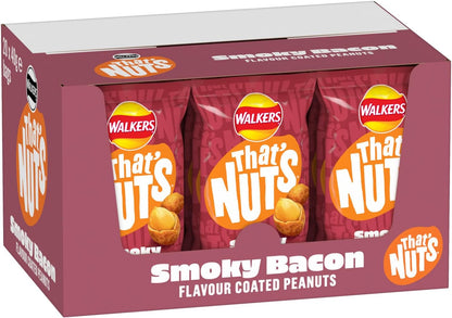 Walkers That's Nuts Smoky Bacon 40g (Box of 20) - BEST BEFORE 21ST MARCH 2026