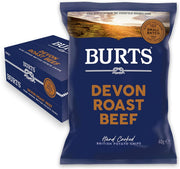 Burts Devon Roast Beef Crisps 40g - Box of 20