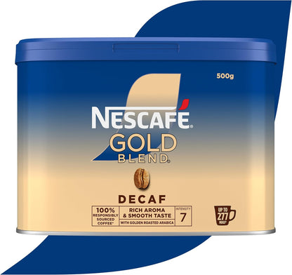 Nescafé Gold Blend Decaf Instant Coffee Tin 500g