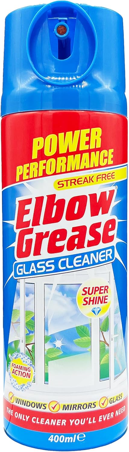 Elbow Grease Glass Cleaner Aerosol 400ml - Pack of 12