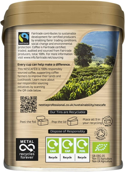 Nescafé Gold Organic Fairtrade Instant Coffee Tin 500g