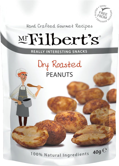 Mr Filbert's Dry Roasted Peanuts 40g - (Box of 20)
