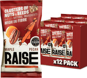 Raise Snacks Maple & Pecan Clusters 35g - (Pack of 12)
