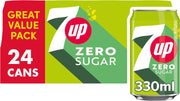 7UP Zero Sugar - 330ml Cans (Case of 24)