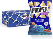 Proper Chips Lentil Sea Salted 20g - Gluten Free & Vegan - Box of 24