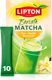 Lipton Barista Matcha Vanilla Oat Latte Sachets - Pack of 10
