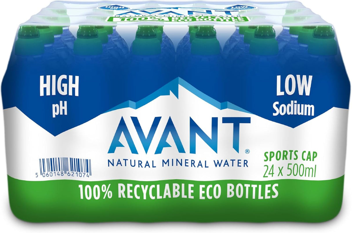 Avant Still Mineral Water Sportscap - 500ml (Pack of 24)