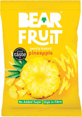 BEAR Fruit Dried Pineapple Packs - Gently Baked Fruit - Healthy - Vegan - 35g (Box of 14)