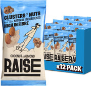 Raise Snacks Coconut & Almond Clusters 35g - (Pack of 12)