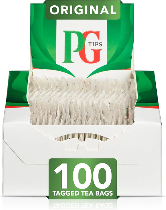 PG Tips String & Tag Tea Bags - Box of 100