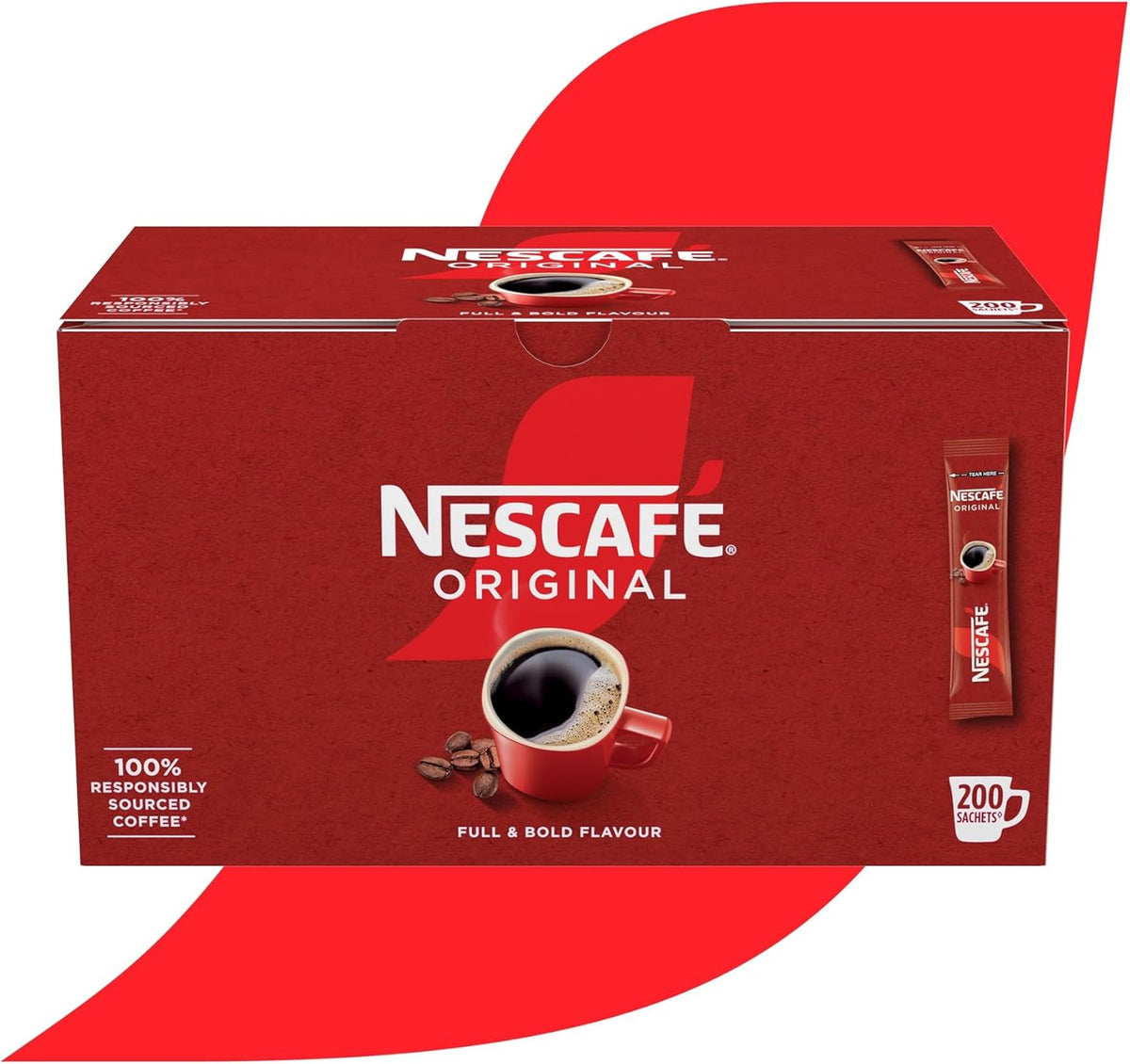 Nescafé Original Instant Coffee Sachets / Coffee Sticks - Box of 200