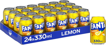 Fanta Lemon - 330ml Cans (Case of 24)