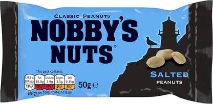 Nobby's Nuts Classic Salted Peanuts 50g - Box of 24