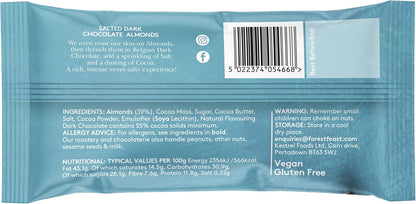 Forest Feast Salted Dark Chocolate Almonds 40g - (Pack of 12)