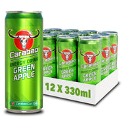 Carabao Energy Drink Green Apple - 330ml Slimline Can (Case of 12)