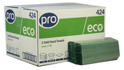 PRO C-Fold 1 Ply Green Paper Towels - 22x31cm (1x2400)