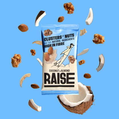 Raise Snacks Coconut & Almond Clusters of Nuts & Seeds - 35g (Pack of 12)
