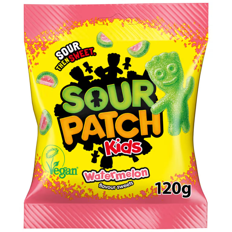 Sour Patch Kids Watermelon - 105g (Pack of 10)
