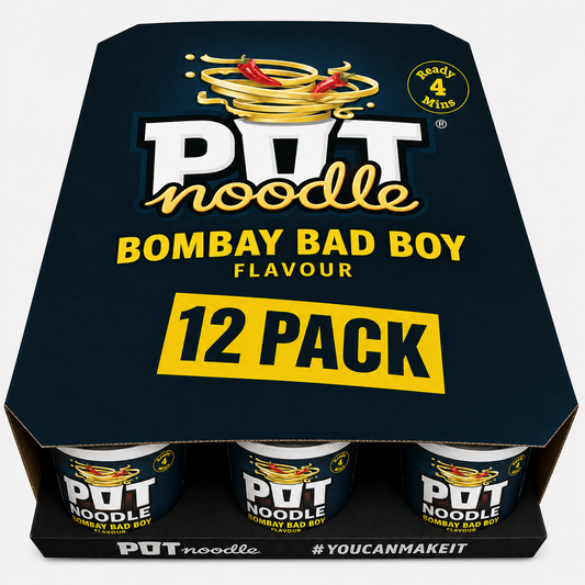 Pot Noodle Bombay Bad Boy Instant Noodles – 90g – Pack of 12