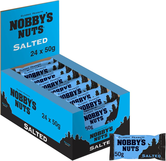 Nobby's Nuts Classic Salted Peanuts 50g - Box of 24