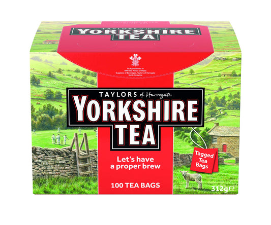Yorkshire Tea String & Tag Tea Bags - Pack of 100