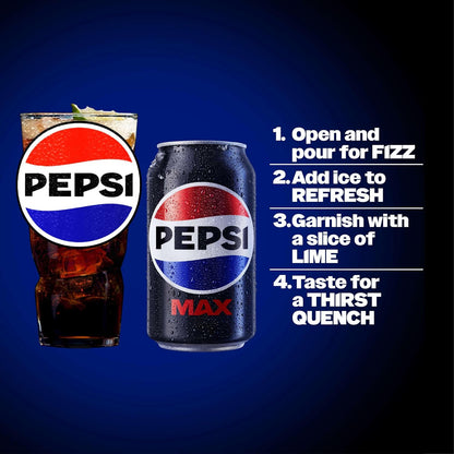 Pepsi Max - 330ml Cans (Case of 24)