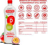Get More Vits - Vitamin D Still Mango & Passionfruit 500ml (12 Pack)
