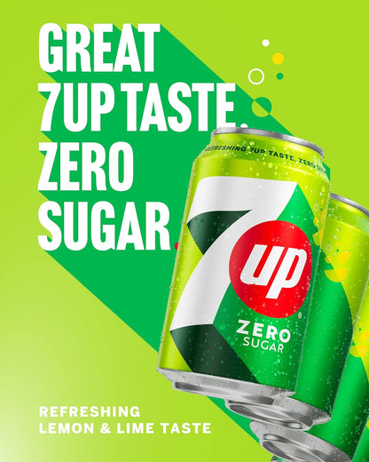 7UP Zero Sugar - 330ml Cans (Case of 24)