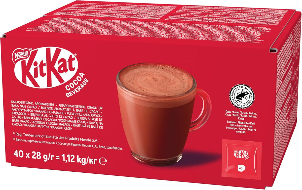 Kit Kat Hot Chocolate Sachets – Individual Portions – 40 Pack