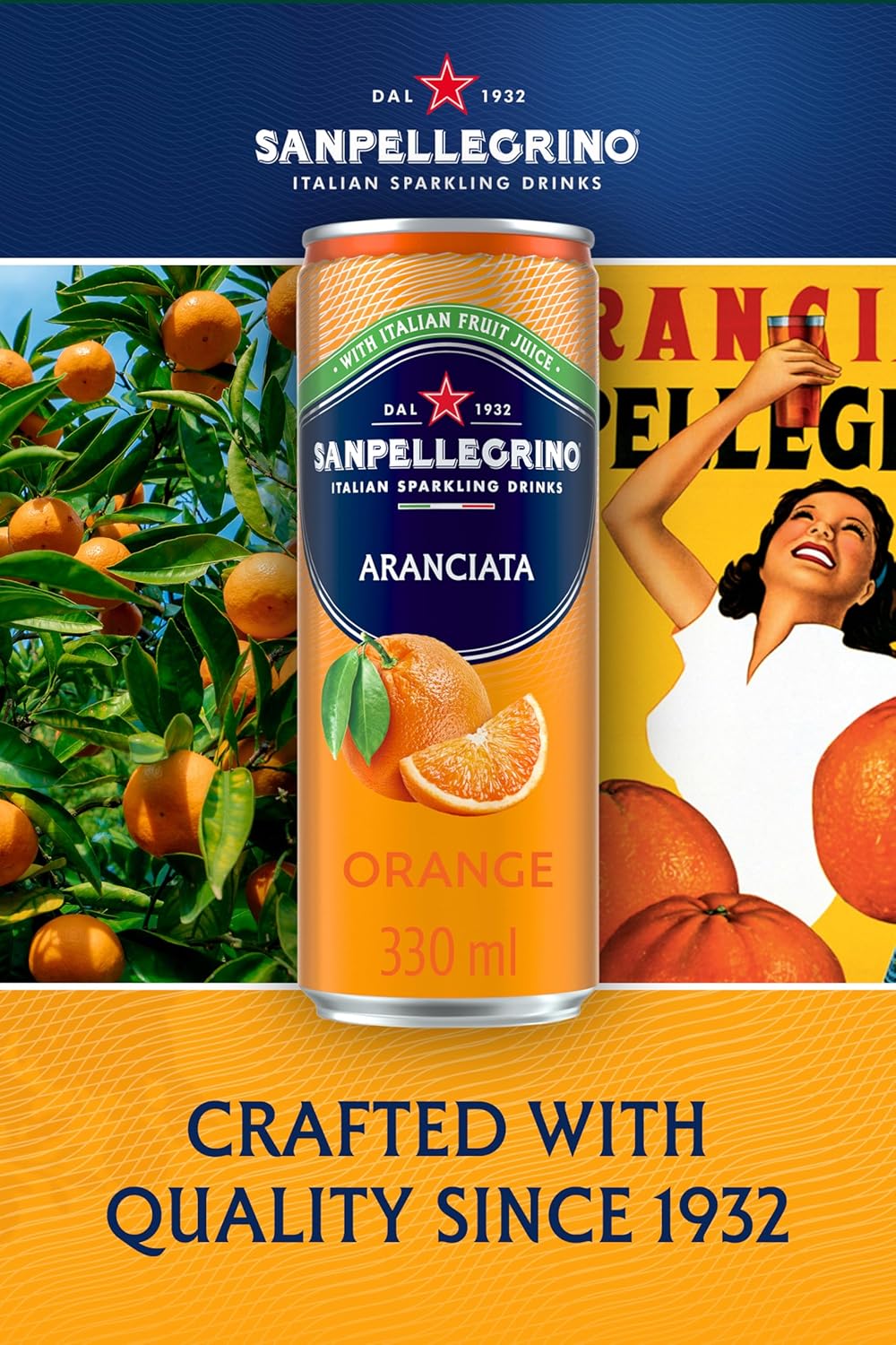 San Pellegrino Orange - 330ml (Pack of 12)