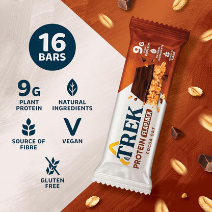 Trek Cocoa Oat Protein Flapjack 50g (Box of 16)