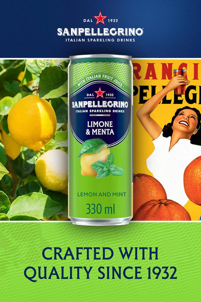 San Pellegrino Lemon & Mint - 330ml (Pack of 12)