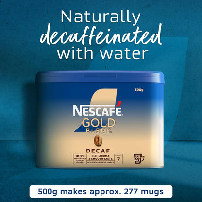 Nescafé Gold Blend Decaf Instant Coffee Tin 500g