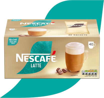 Nescafé Latte Instant Coffee Sachets - Box of 40