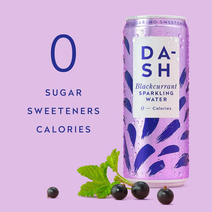 Dash Water Sparkling Blackcurrant 330ml (Pack of 12)