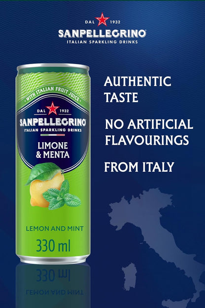 San Pellegrino Lemon & Mint - 330ml (Pack of 12)