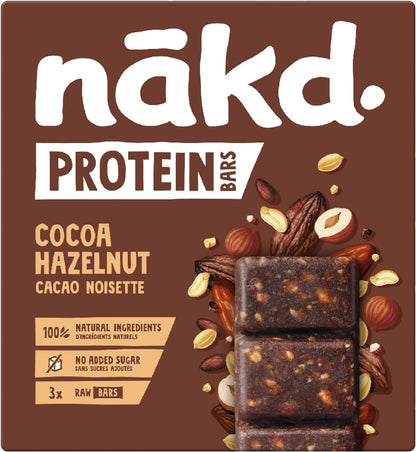 Nakd Cocoa & Hazelnut Protein Bar 45g (Box of 16)