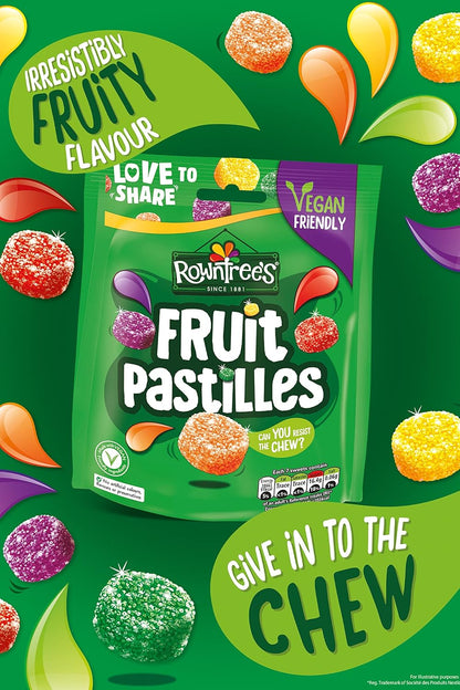 Rowntrees Fruit Pastilles - 143g (Pack of 10)