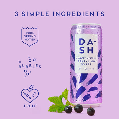 Dash Water Sparkling Blackcurrant 330ml (Pack of 12)
