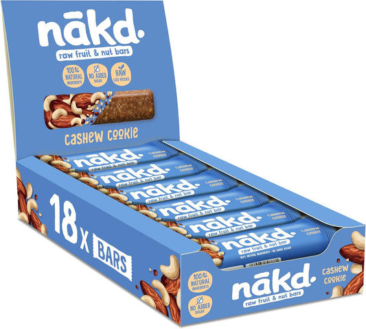 Nakd Cashew Cookie Fruit & Nut Bar 35g (Box of 18)